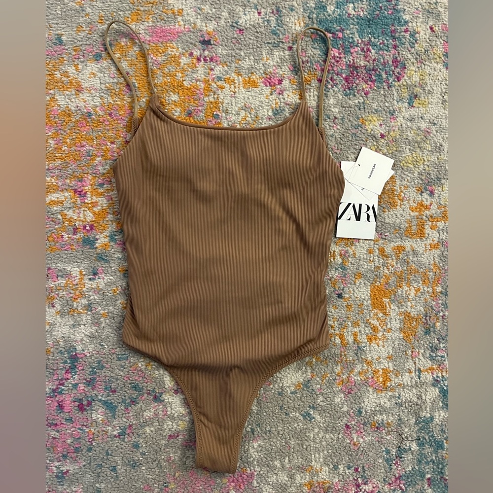 Zara swim one piece NEVER WORN WITH TAGS. Size S